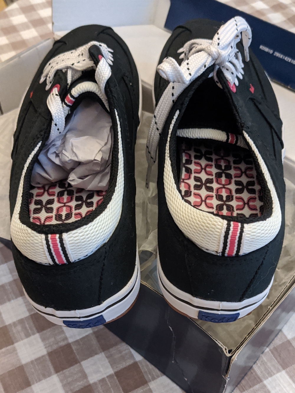 Women's KEDS RAZZLE T-TOE Black SHOES 7.5 SNEAKERS New In Box - Picture 4 of 6
